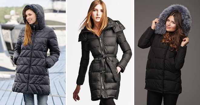 Черный пуховик – 35 фото классических и необычных моделей на любой вкус