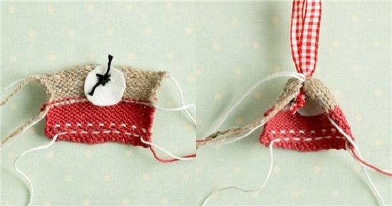 Елочные мишки спицами