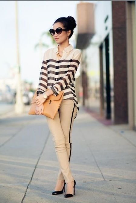 Как и с чем носить брюки с лампасами: модные советы