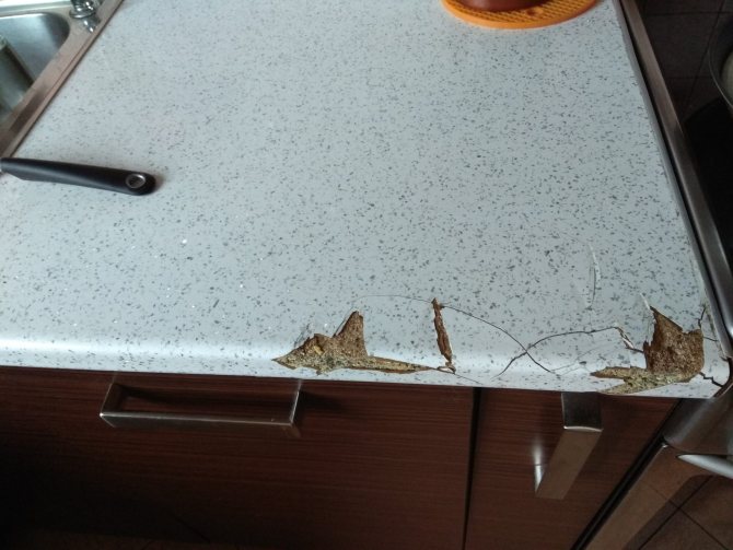 очищение поверхности от клея