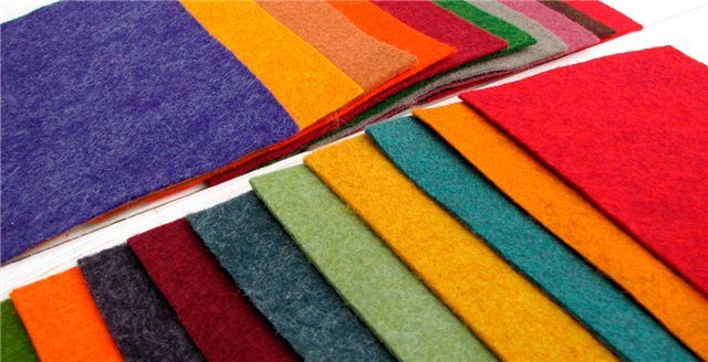 Разновидности ткани фетр