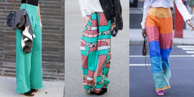 Самые модные женские брюки: Палаццо