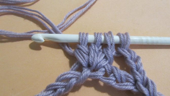 Узоры крючком: узоры для снуда шаг 6