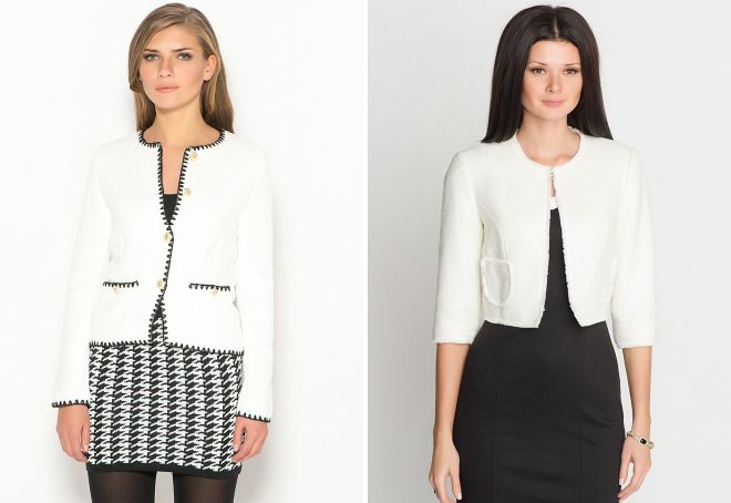 белый пиджак шанель