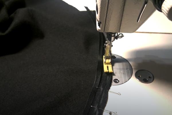 как подшить юбку солнце