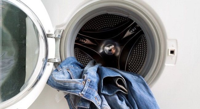 как покрасить джинсы в стиральной машине