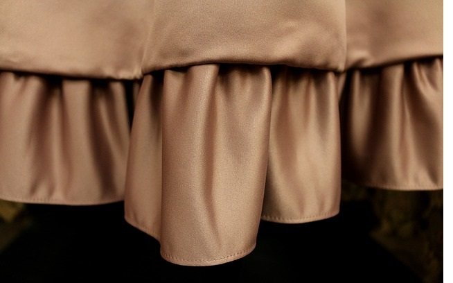 Как пришить оборку к платью