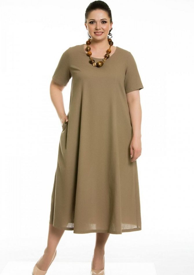 Летнее платье для размеров xl