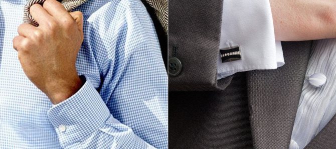 манжеты на пуговицах