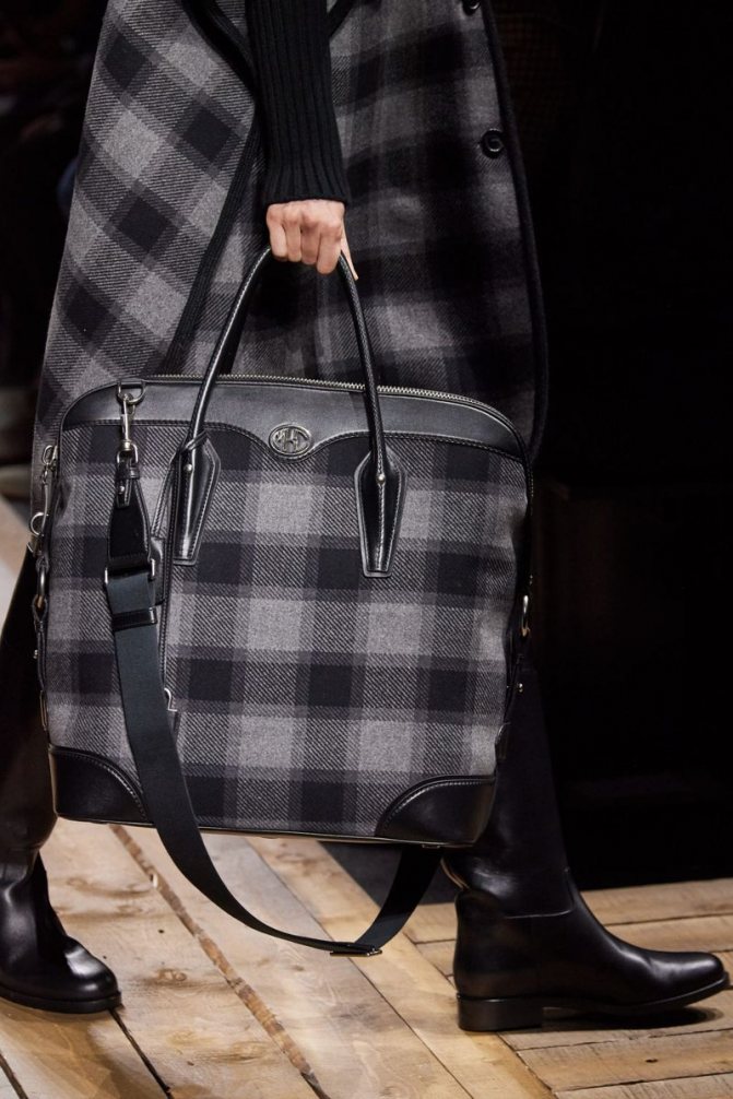 Модные сумки осень-зима 2020-2021 с клетчатым принтом из коллекции Michael Kors