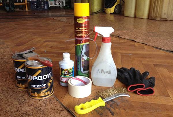 Мовиль и другие средства от коррозии