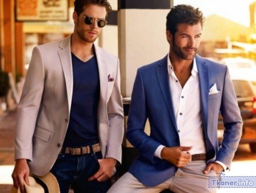 Пиджак синий