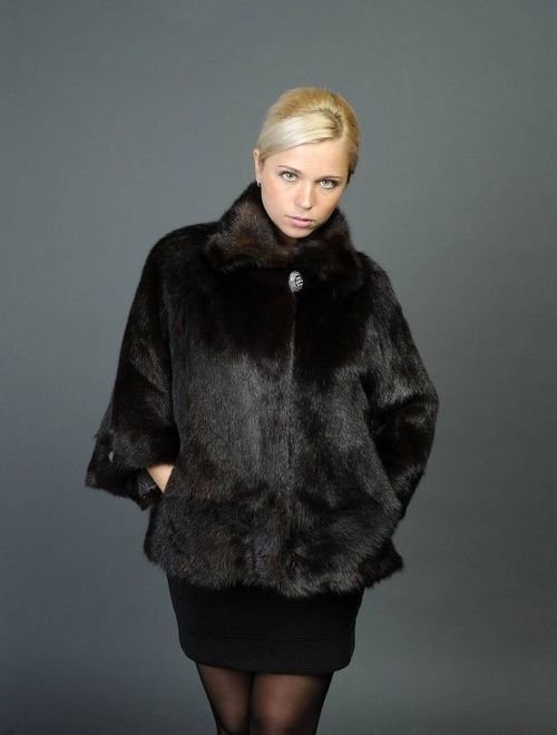 Полушубок из меха степной норки