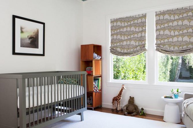 Римские шторы для новорожденного