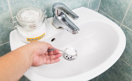 Сода в умывальнике