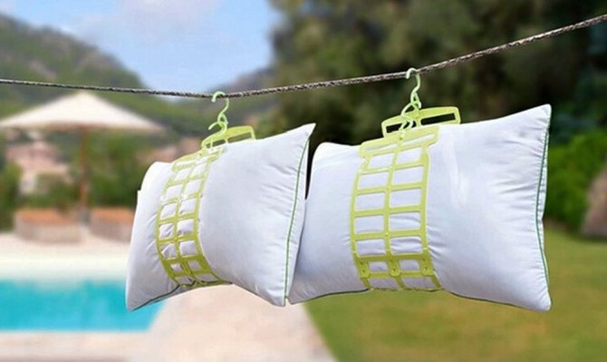 Сушка подушек после стирки