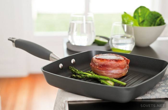 Внутренняя поверхность сковороды