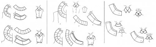 Выкройка воротника для платья: схемы с фото
